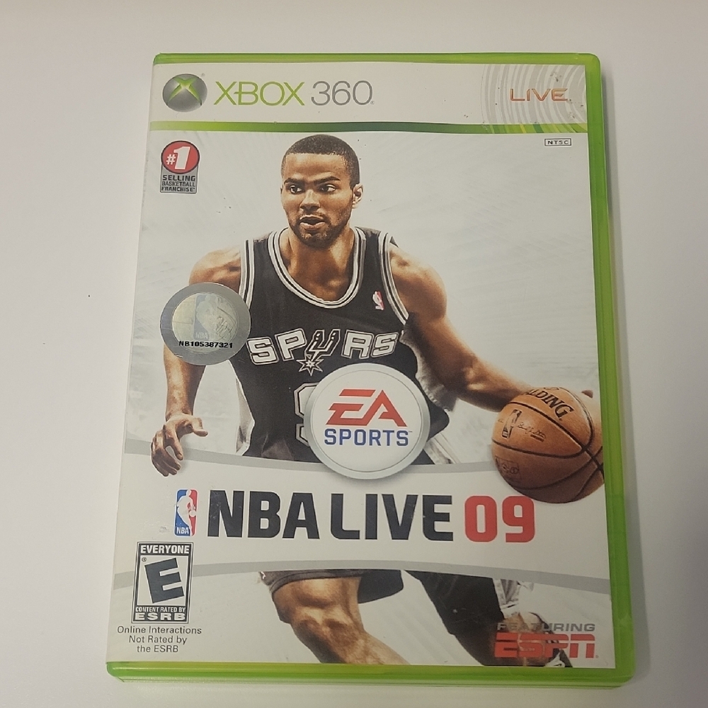 NBA Live 09 for Xbox 360 - Green Case
